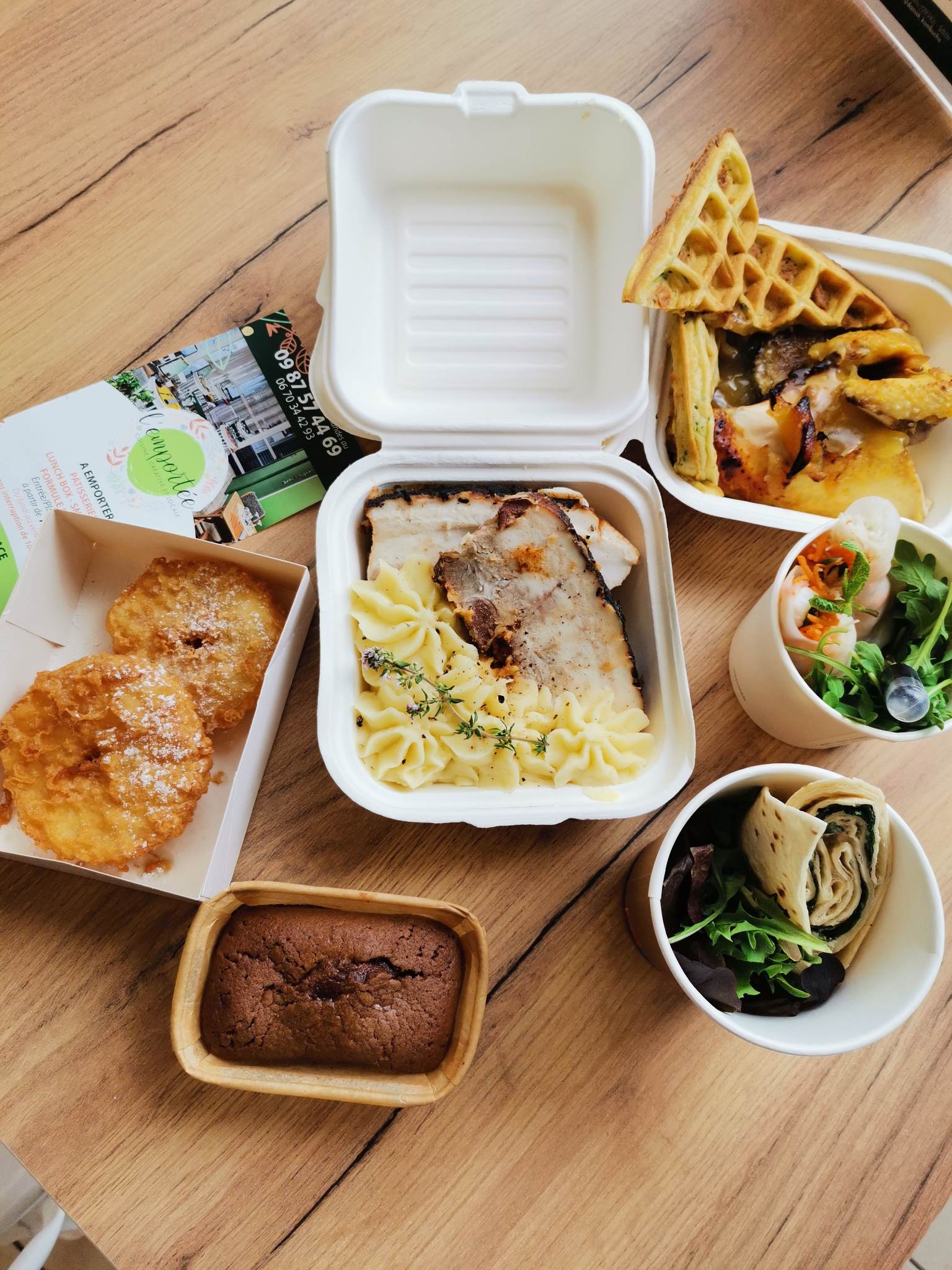 Exemple de plates à emporter